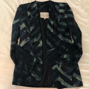 Rachel Rachel Roy blue green chevron blazer